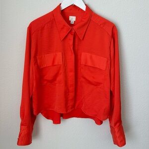 ☀️ A NEW DAY Cropped Button Down Shirt